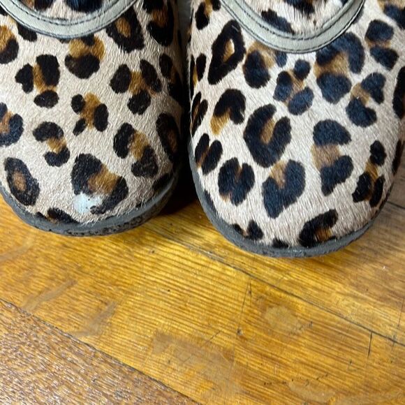 Cole Haan Cheetah Hair Fur Lined Knee High Wedge Boots Suede Size 6 - Picture 6 of 10